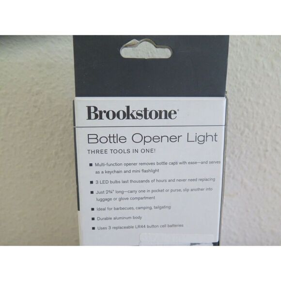 Brookstone Blue Bottle Opener Light 3 tools In 1 - Picture 4 of 6